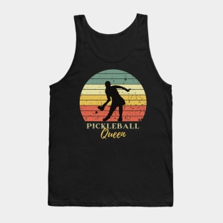 Pickleball Queen Vintage Retro Player Tank Top